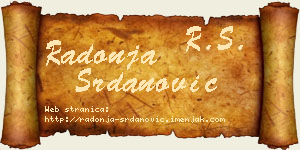 Radonja Srdanović vizit kartica